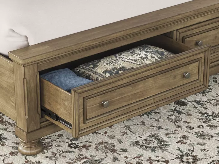 Vandenmore Medium Brown Queen Sleigh Storage Bed