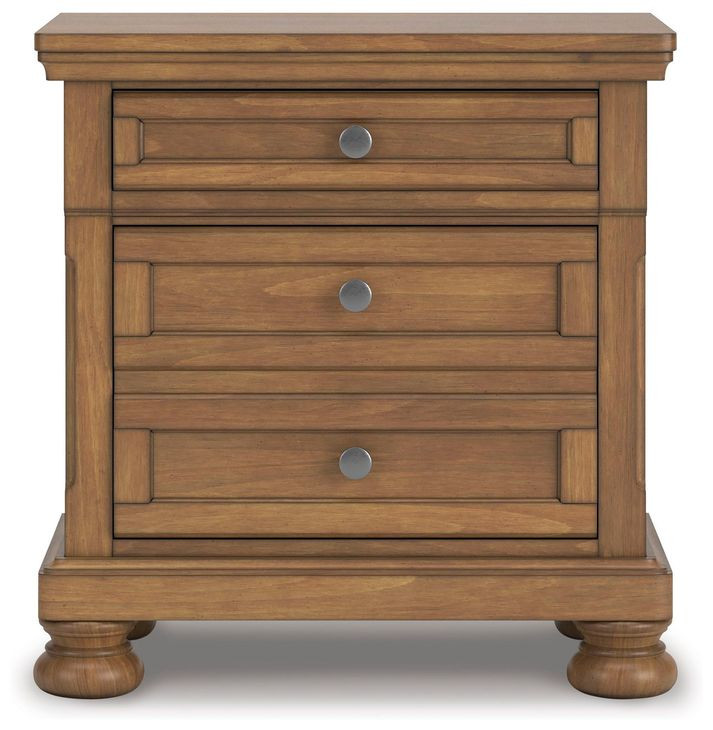 Vandenmore Medium Brown 2 Drawer Nightstand