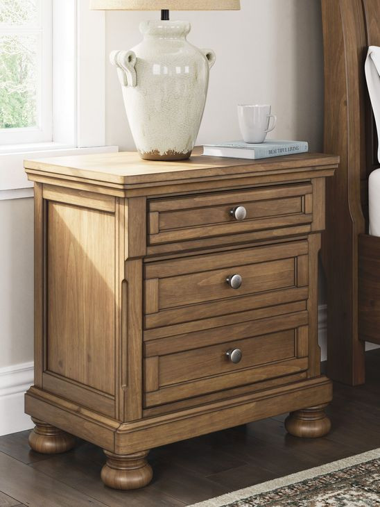 Vandenmore Medium Brown 2 Drawer Nightstand