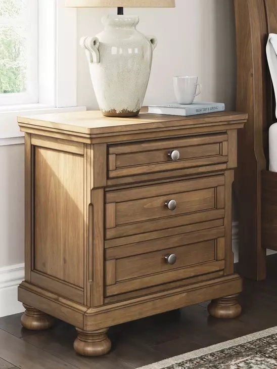 Vandenmore Medium Brown 2 Drawer Nightstand