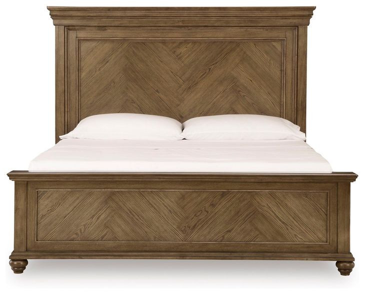 Drojan Medium Brown Queen Panel Bed
