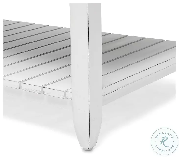 Garden Gate Distressed Grey Rectangular Coffee Table