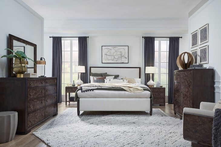 Timberlyn Espresso 1 Drawer Open Nightstand with USB Charging