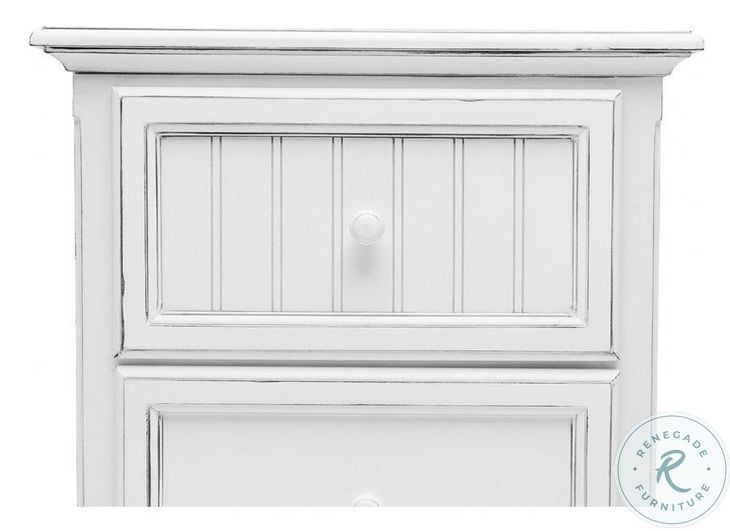 Riviera Blanc 2 Drawer Nightstand
