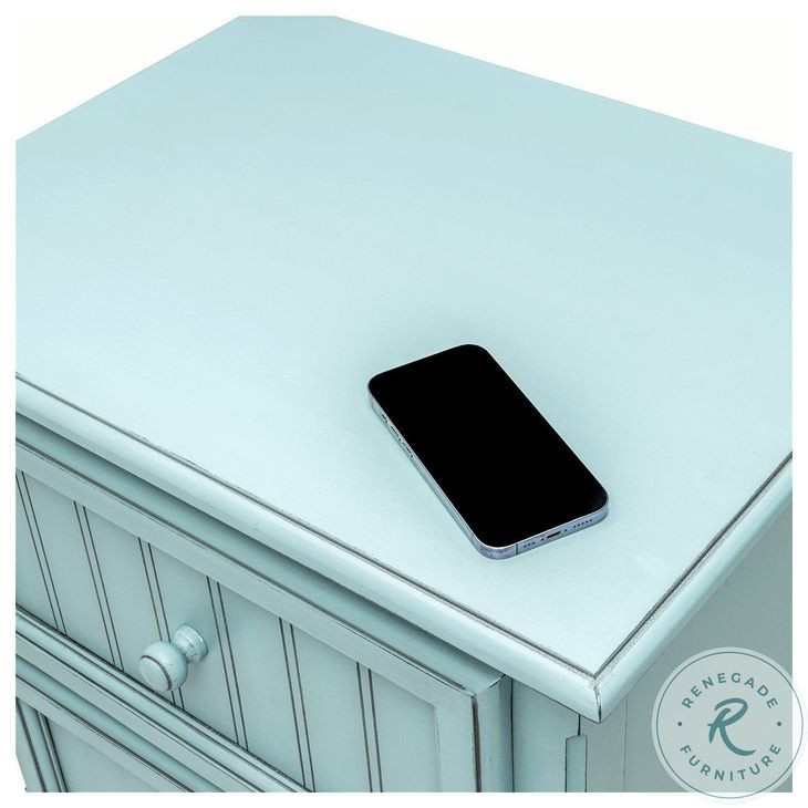 Riviera Bleu 2 Drawer Nightstand