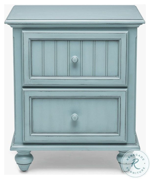 Riviera Bleu 2 Drawer Nightstand