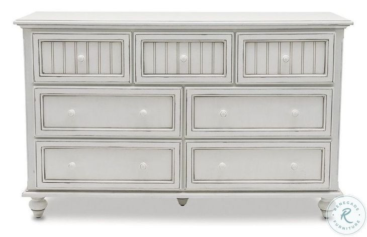 Riviera Blanc 7 Drawer Dresser