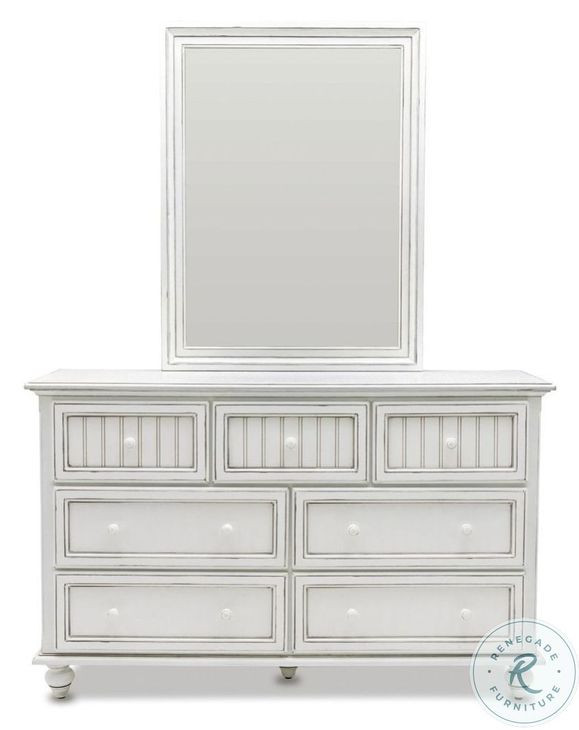 Riviera Blanc 7 Drawer Dresser