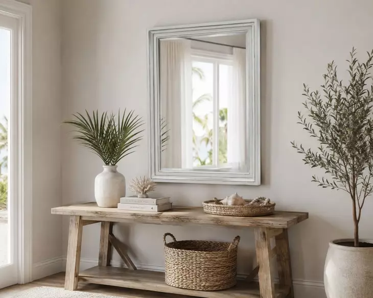 Riviera Blanc Rectangular Dresser Mirror
