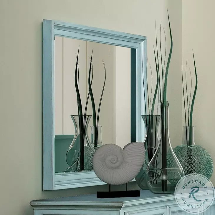 Riviera Bleu Rectangular Dresser Mirror
