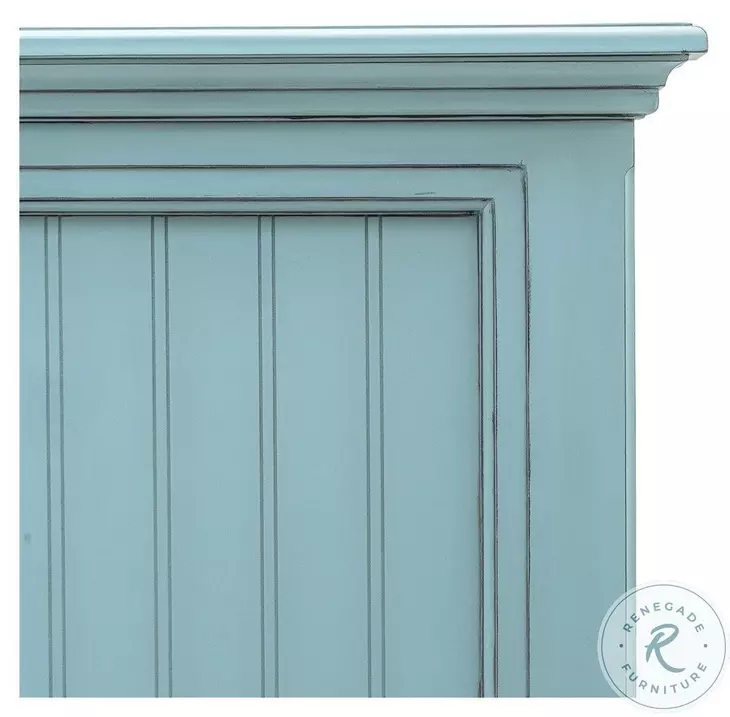 Riviera Bleu King Headboard