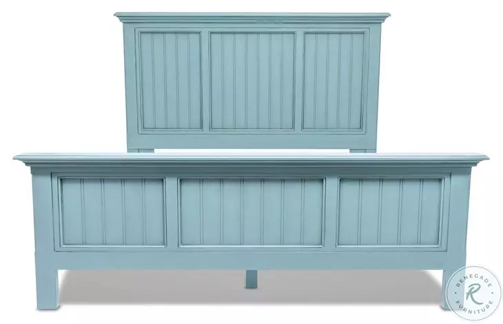 Riviera Bleu King Panel Bed