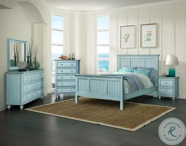 Riviera Bleu 7 Drawer Dresser