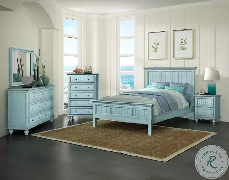 Riviera Bleu Bedroom Set