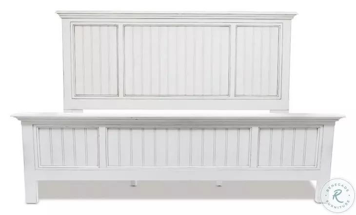 Riviera Blanc King Panel Bed