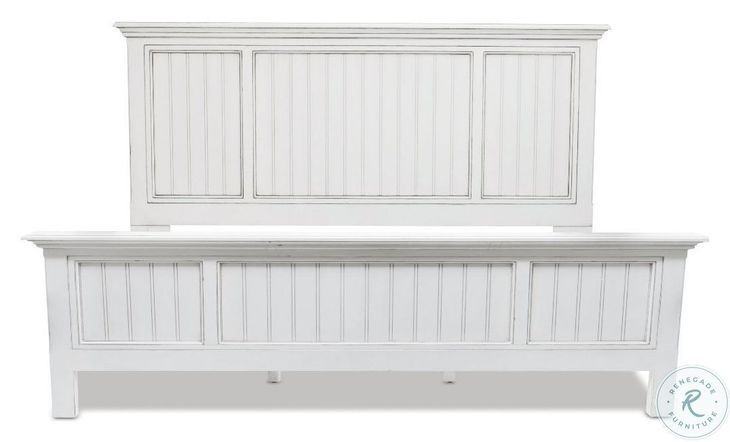 Riviera Blanc Queen Panel Bed