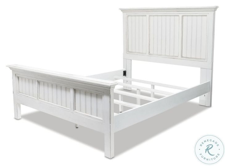 Riviera Blanc Queen Panel Bed