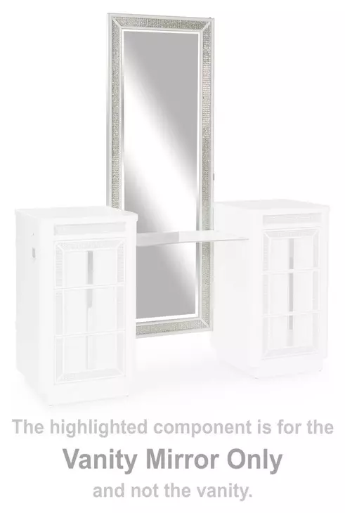 Chalanna White Rectangular Vanity Mirror with LED
