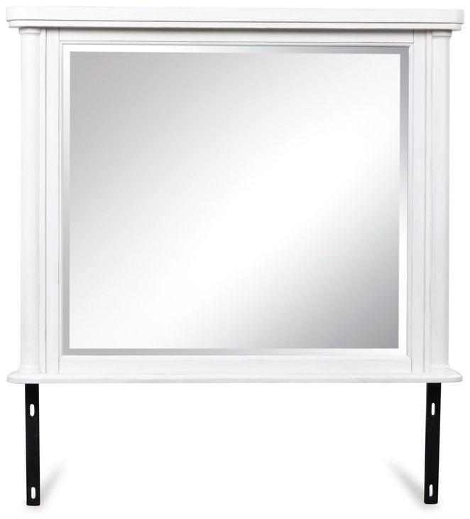 Greddinton Antique White Rectangular Dresser Mirror