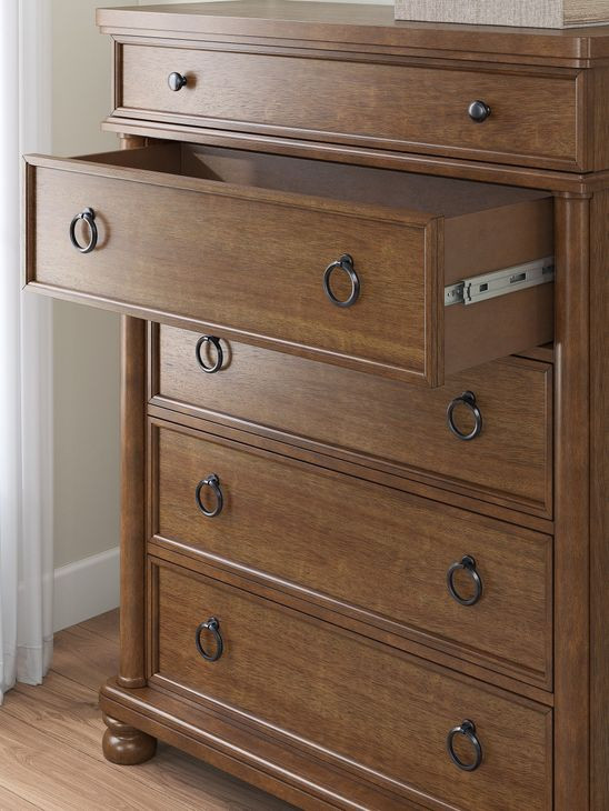 Greddinton Brown 5 Drawer Chest