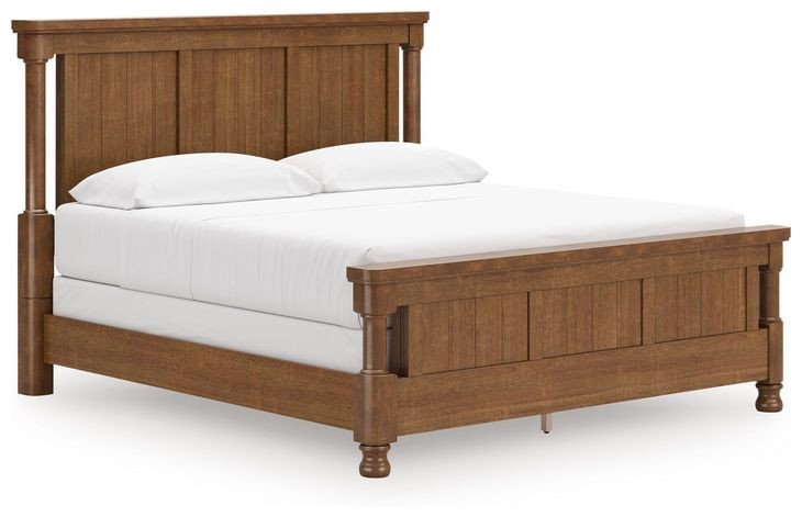 Greddinton Brown California King Poster Bed