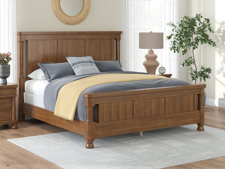 Greddinton Brown California King Poster Bed