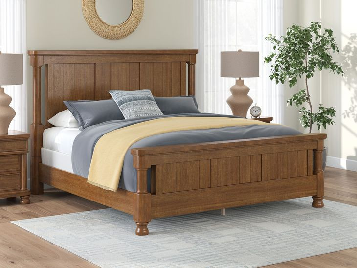 Greddinton Brown King Poster Bed