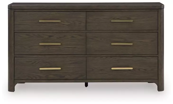 Darimore Burnished Brown 6 Drawer Dresser