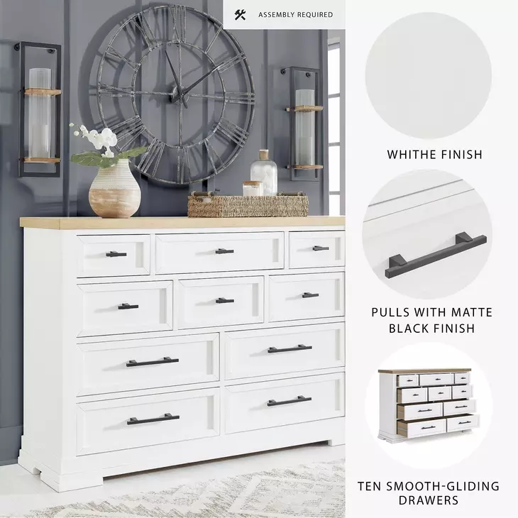 Ashbryn White And Natural Dresser
