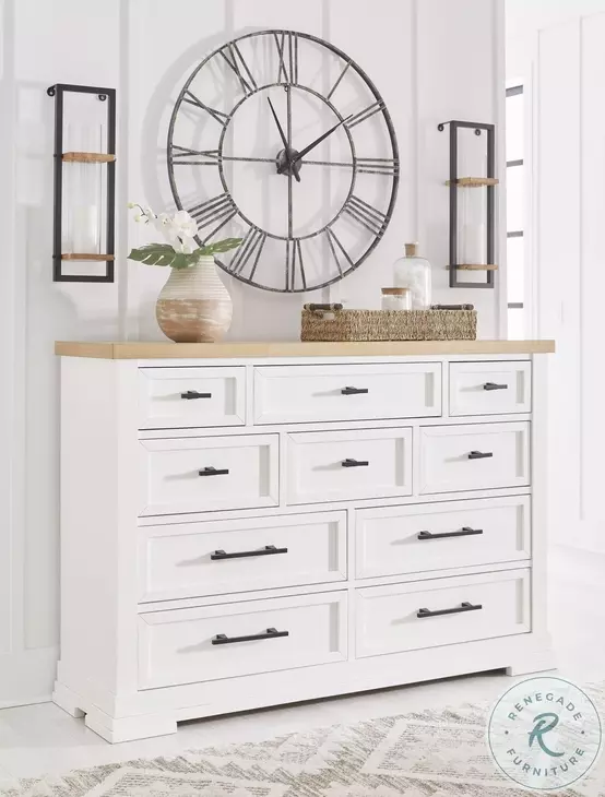 Ashbryn White And Natural Dresser
