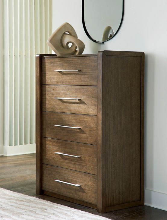 Marxmore Brown 5 Drawer Chest