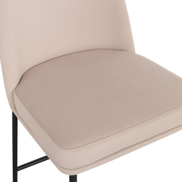 Sydney Taupe Performance Fabric Upholstered Counter Height Stool Set of 2
