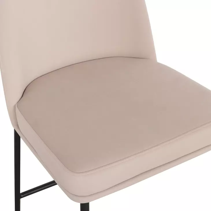 Sydney Taupe Performance Fabric Upholstered Counter Height Stool Set of 2