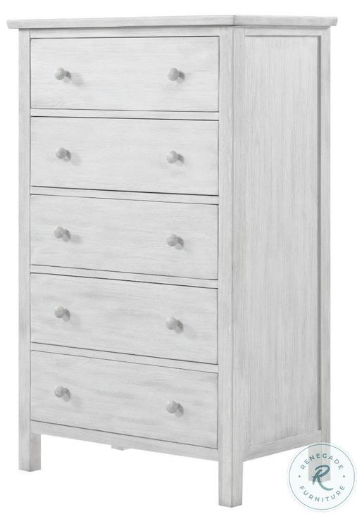 Lakeside Elegant Distressed 5 Drawer Chest