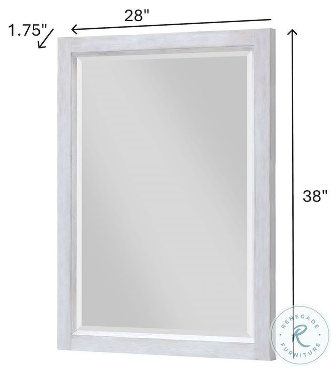 Lakeside Elegant Distressed Rectangular Dresser Mirror