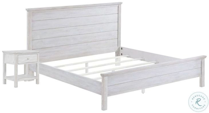 Lakeside Distressed White Queen Bedroom Set