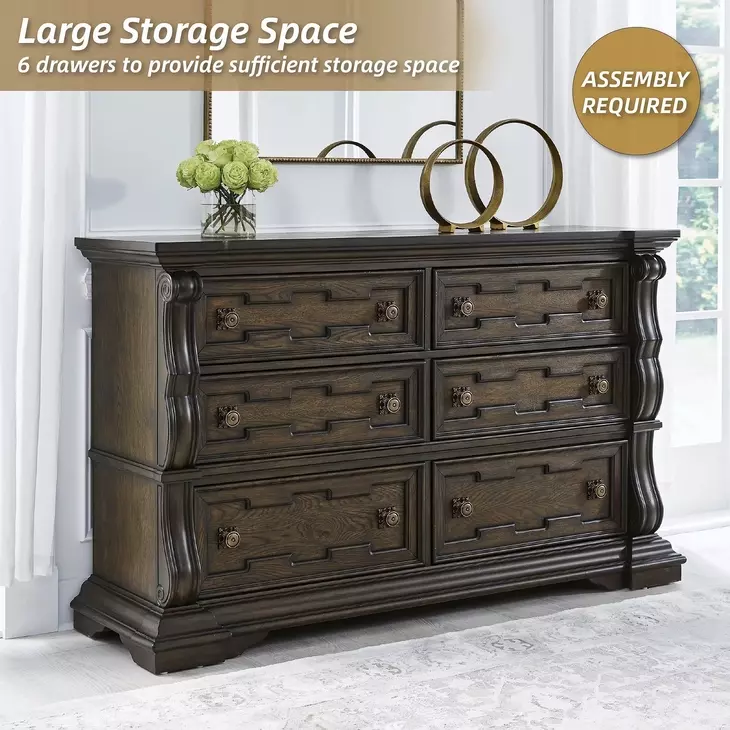 Maylee Dark Brown Dresser