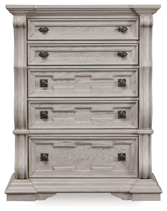Valleymont Antique White 5 Drawer Chest