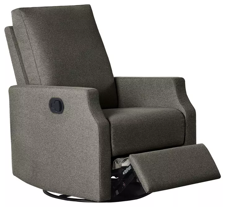 Louie Slate Swivel Glider Recliner