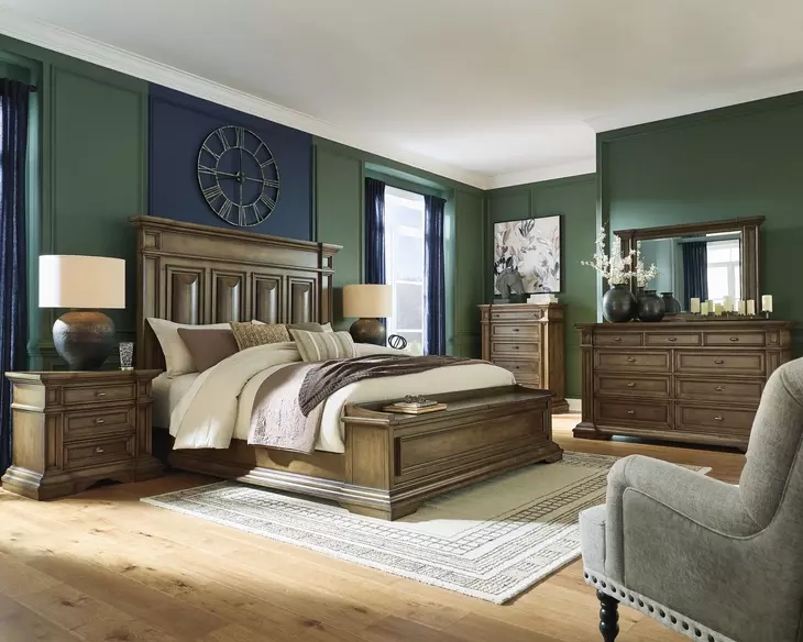 Channley Brown Storage Panel Bedroom Set