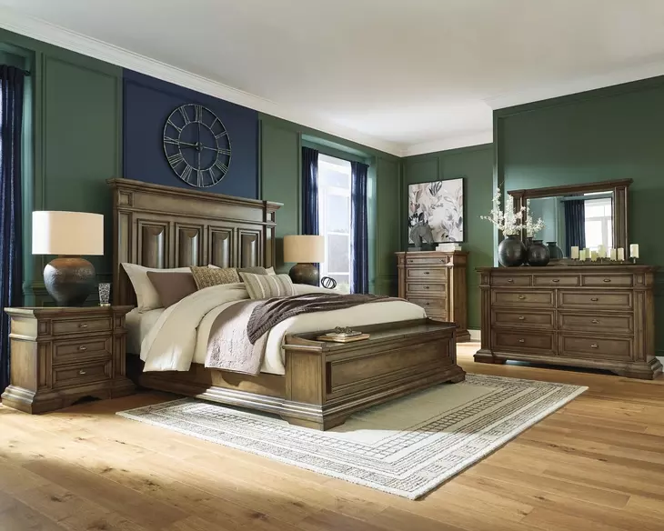 Channley Brown Storage Panel Bedroom Set