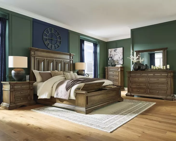 Channley Brown Dresser and Mirror