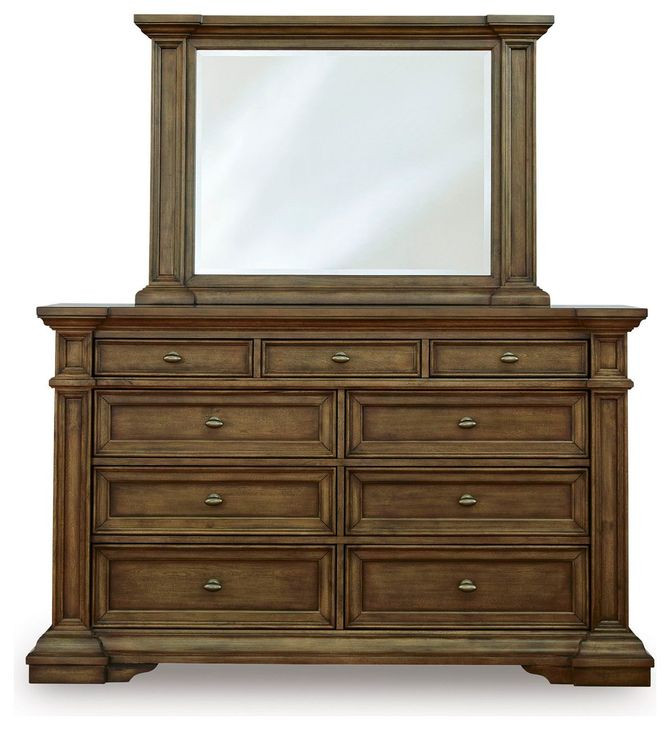 Thoridan Brown Dresser and Mirror