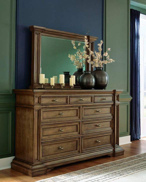 Thoridan Brown Dresser and Mirror