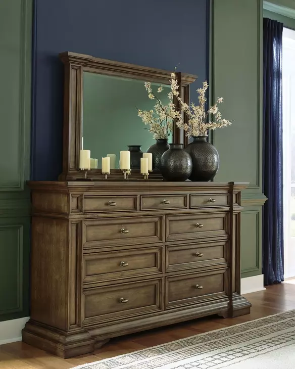 Channley Brown Dresser and Mirror
