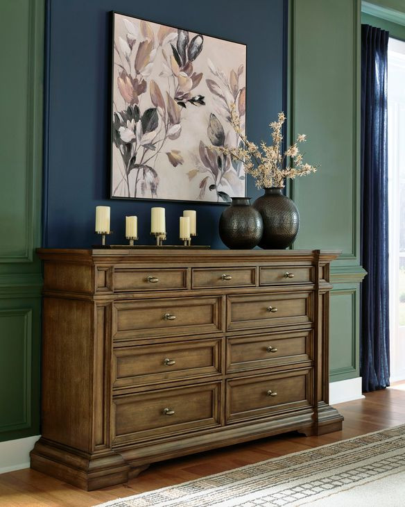Thoridan Brown 9 Drawer Dresser