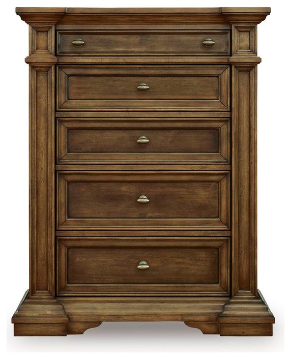 Thoridan Brown 5 Drawer Chest