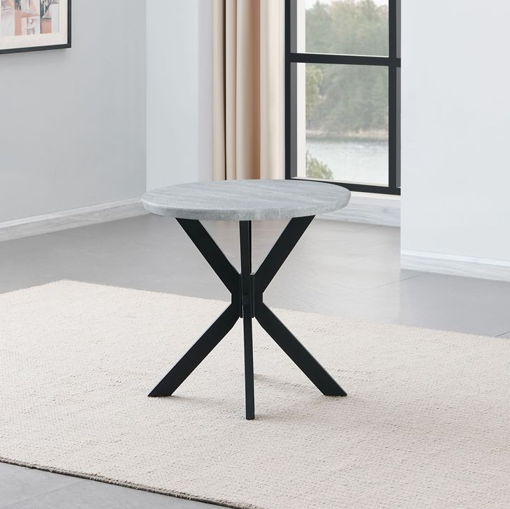 Keyla Gray Round End Table