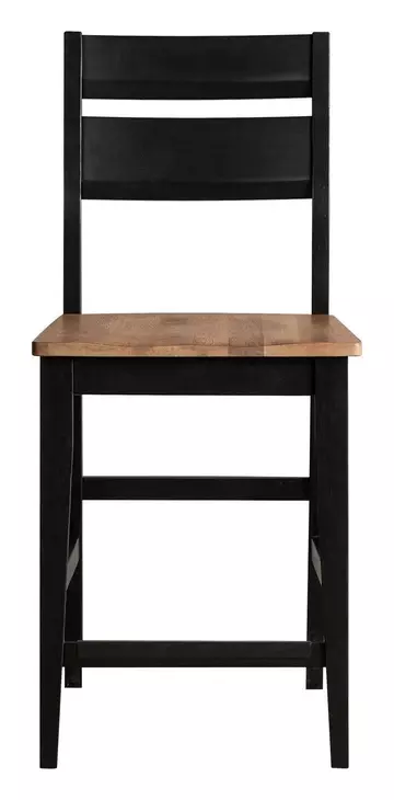 Austin Natural Mango and Black Counter Height Stool Set of 2