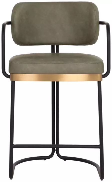 Jalen Ivanhoe Pine Upholstered Counter Height Stool